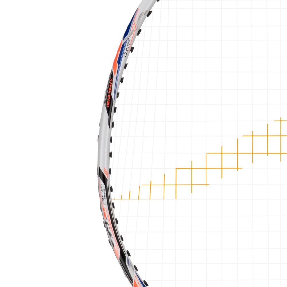 Badmintonschläger mit Schlägerhülle - Powertek 2000 Weiß 5/7
