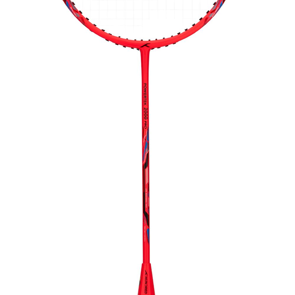 Badmintonschläger mit Schlägerhülle - Powertek 2000 rot 6/7