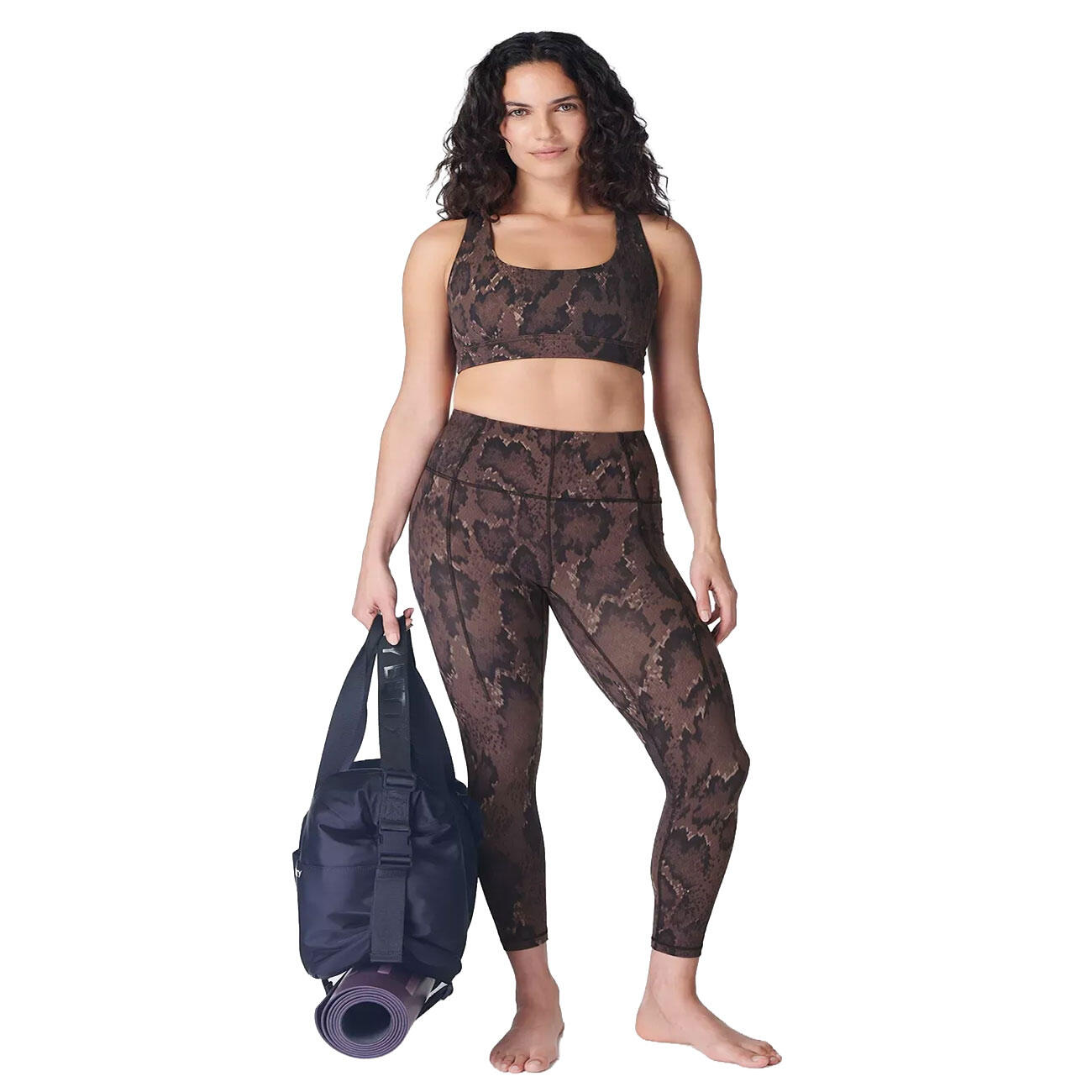 SWEATY BETTY Super Soft Yoga Leggings  BRUINE SLANGENPRINT M 3/7