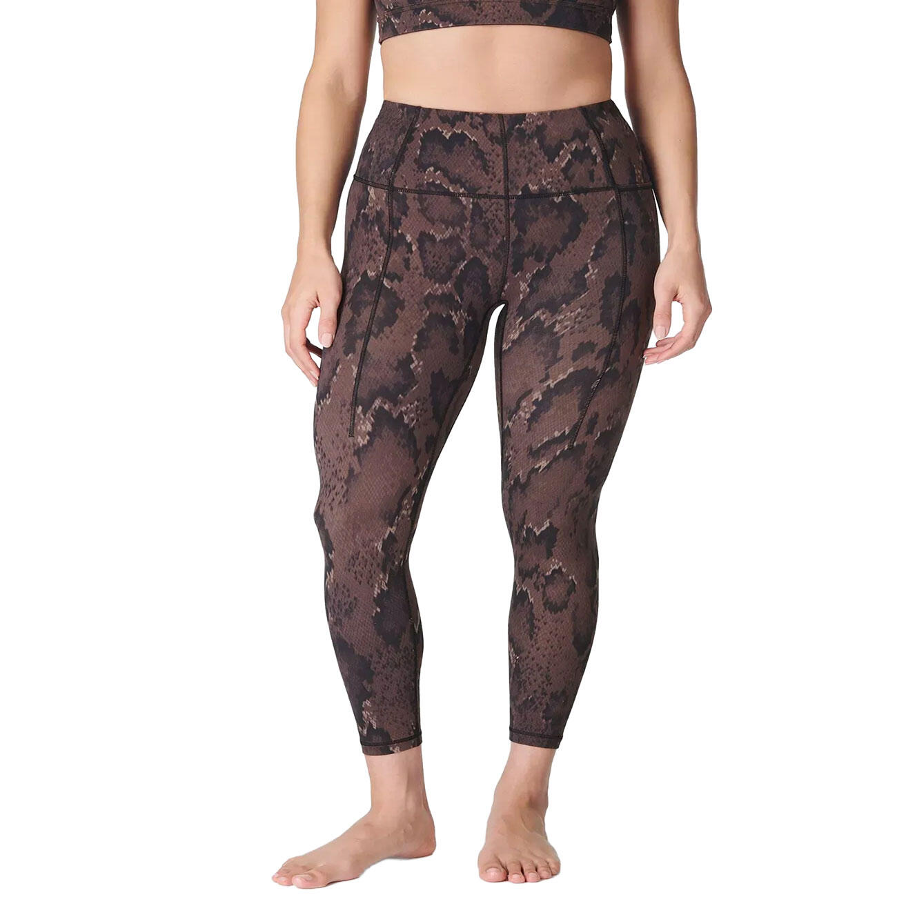 SWEATY BETTY Super Soft Yoga Leggings  BRUINE SLANGENPRINT M 5/7