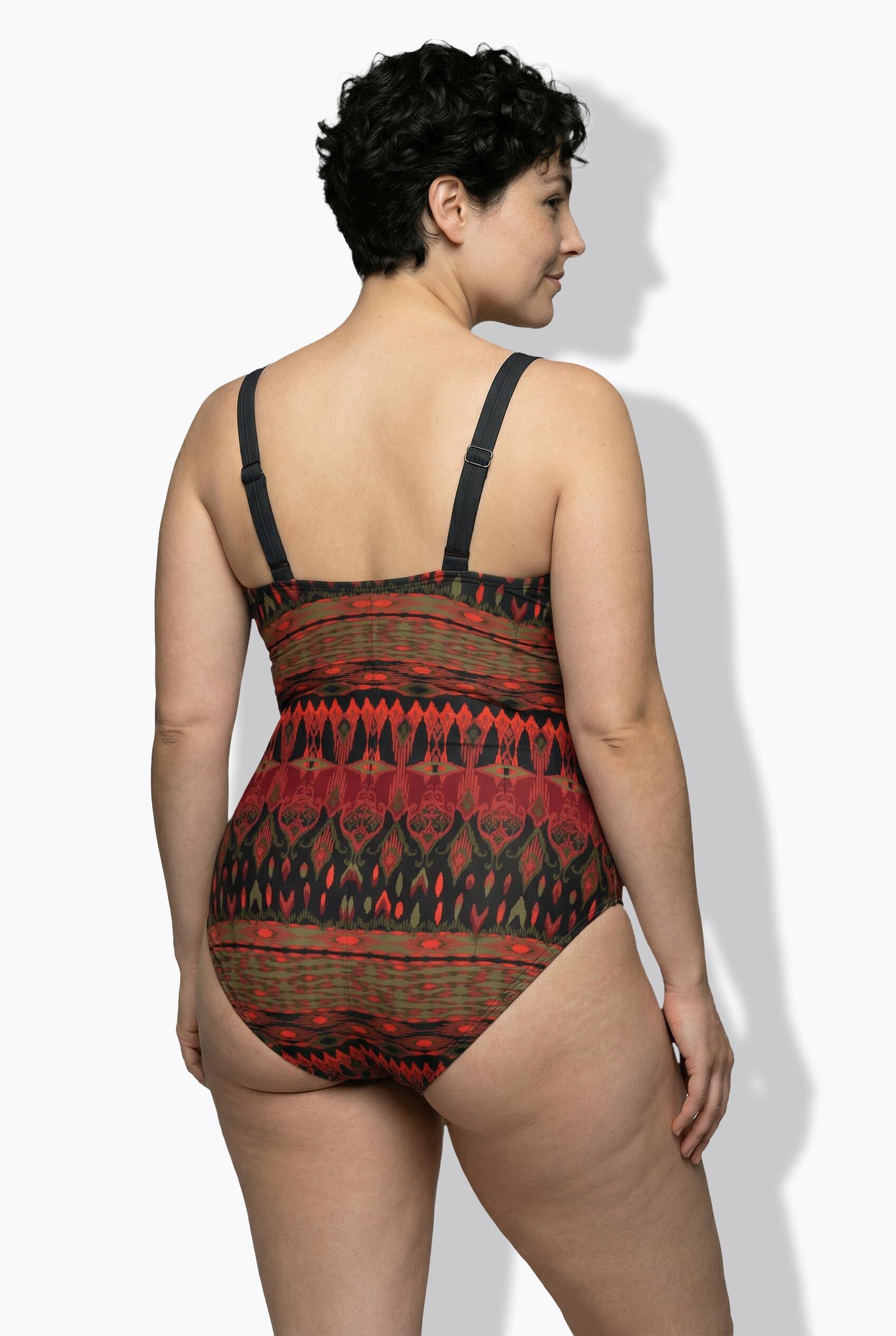 Femme Maillot de bain avec bonnets souples laçage matière recyclée 2/7