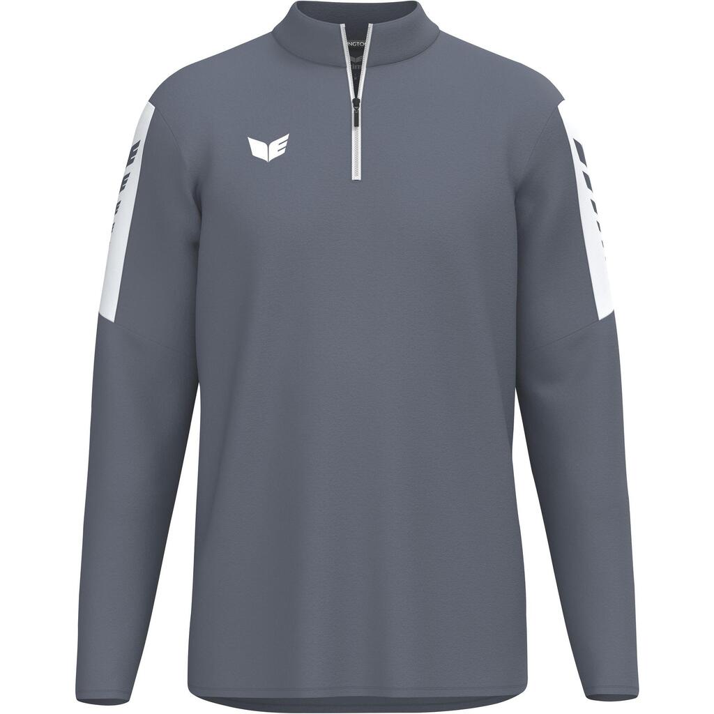 565 Erima Intro Training Top Slate Grey - Long Sleeve, Half Zip