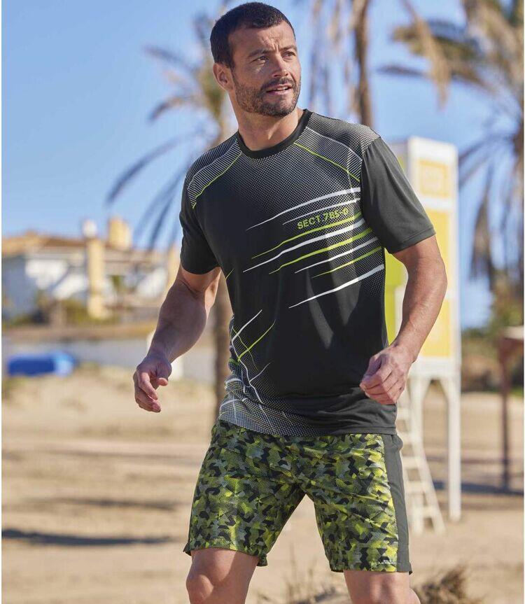 Bedruckte Microfaser-Short 3/3