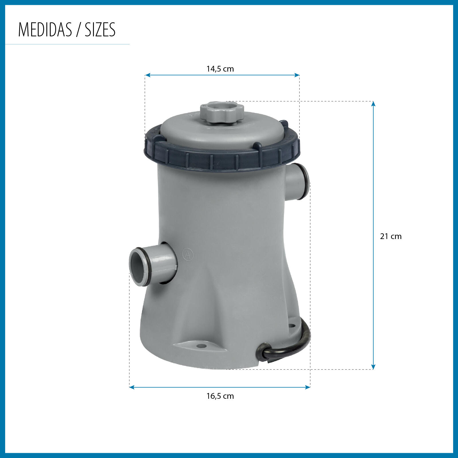 Sistema de filtragem com cartucho para piscinas Bestway,  1.249 litros/hora 4/5