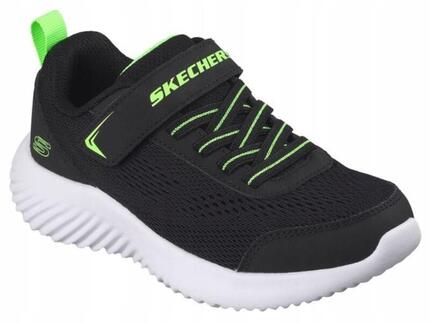 BUTY juniorki SKECHERS 403905L-BLK sportowe siatka rzep na co dzień 37