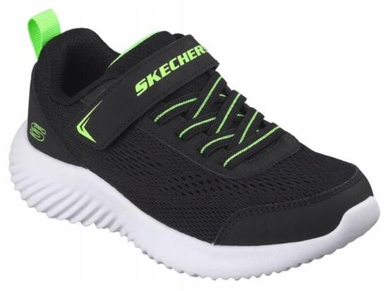 BUTY juniorki SKECHERS 403905L-BLK sportowe siatka rzep na co dzień 37