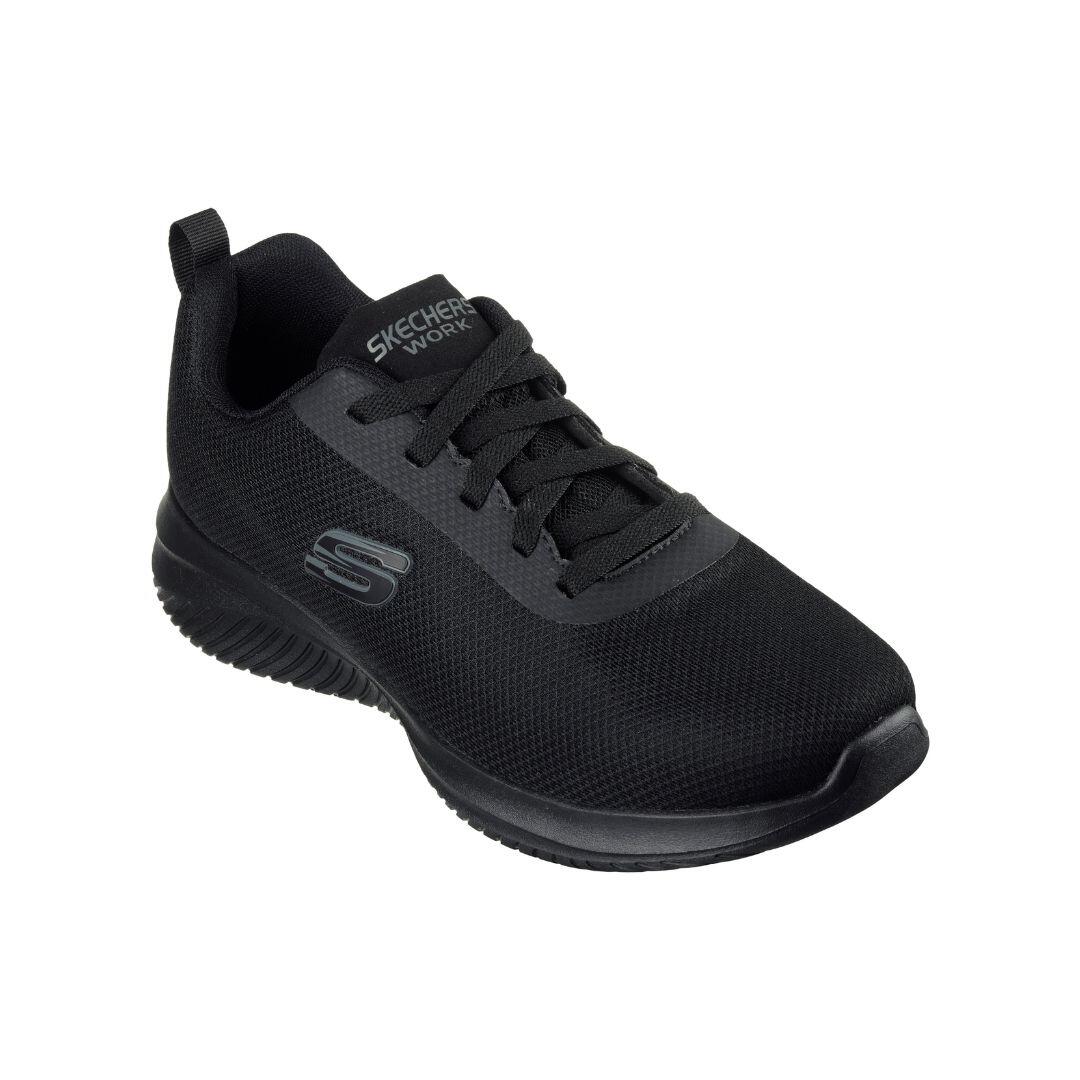 Zapatillas de trabajo Skechers antideslizantes hombre negras para hostelería 2/5