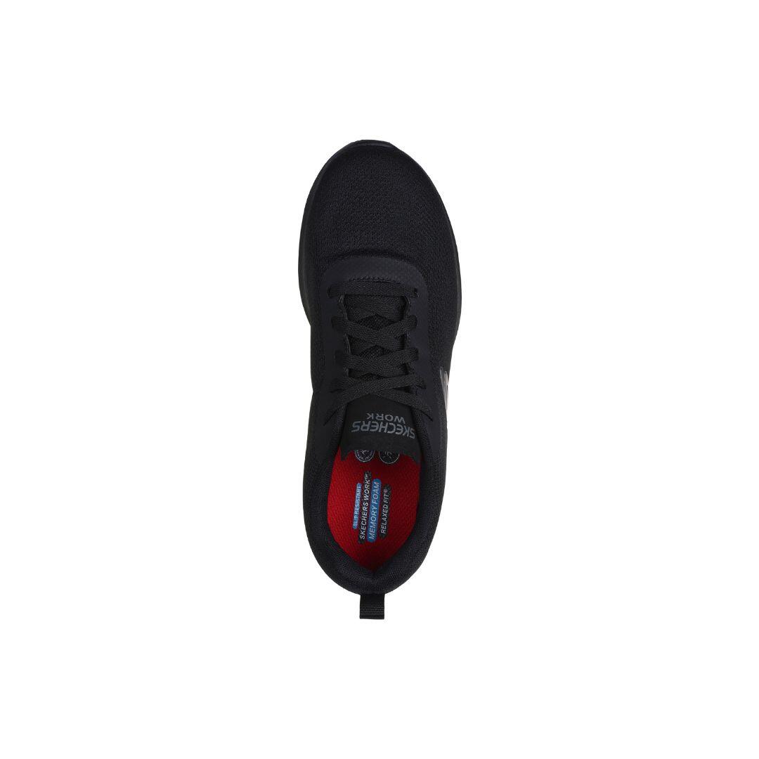Zapatillas de trabajo Skechers antideslizantes hombre negras para hostelería 4/5