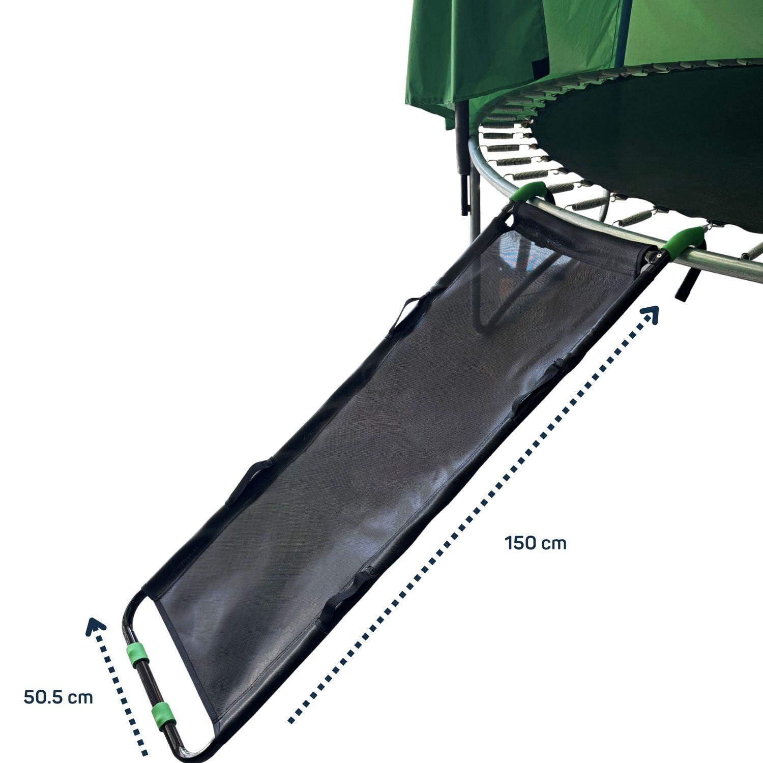 Echelle toboggan pour trampoline - Noir 3/4