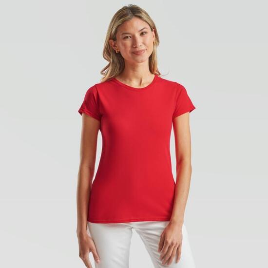 T-shirt donna Maison Scotch senape effetto lucido senza maniche