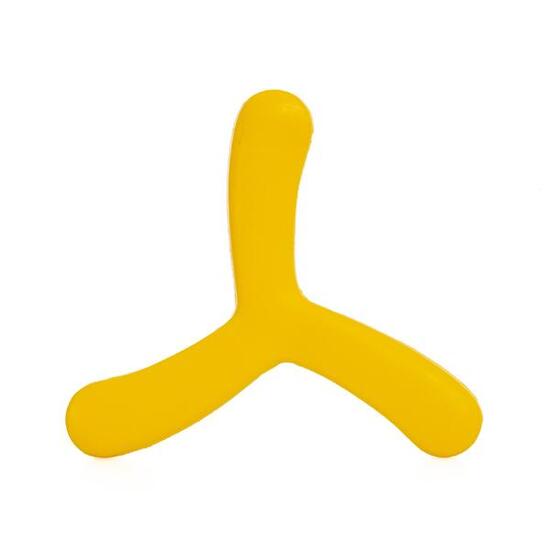 Boomerang en mousse 22,5 cm jaune