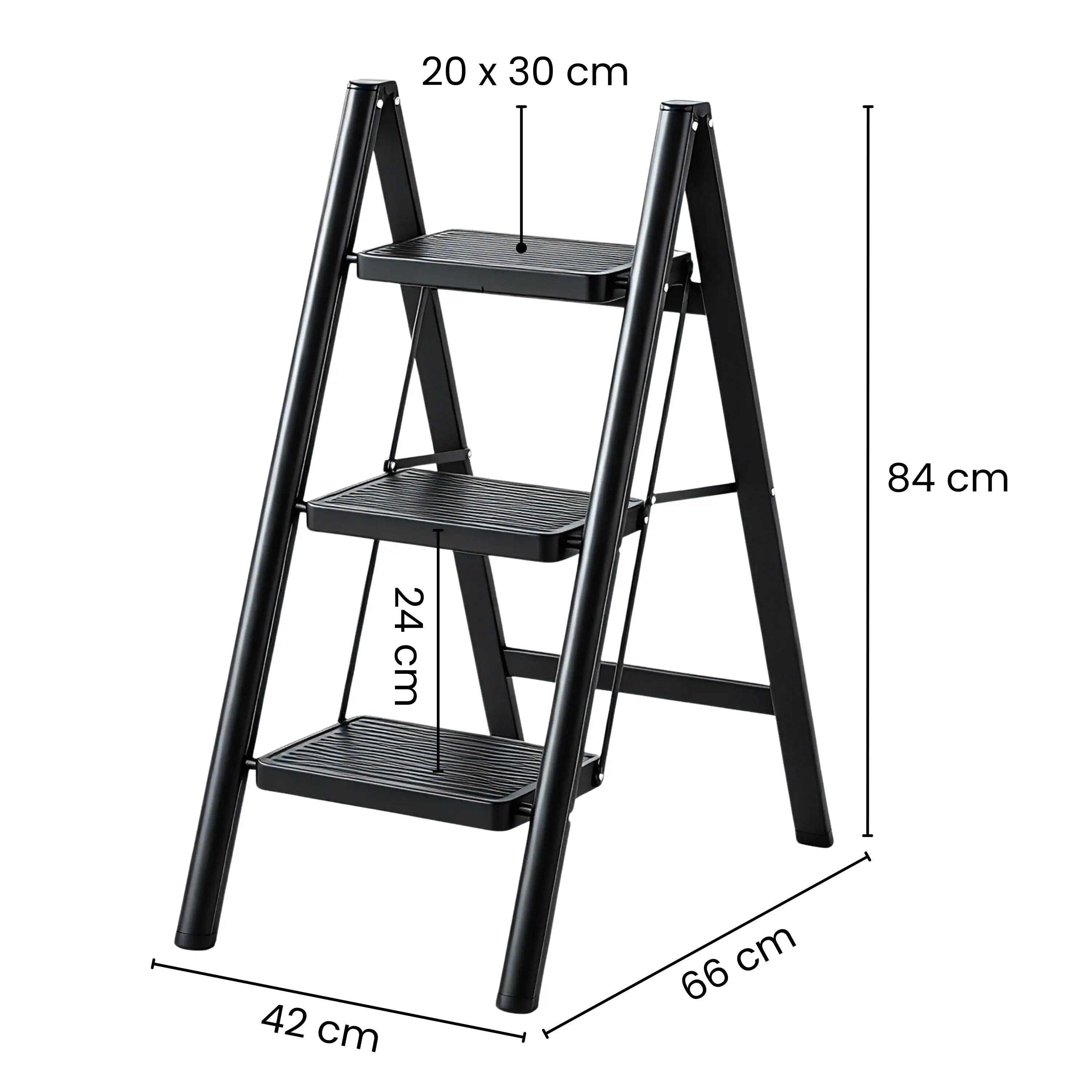 Senz Sports Échelle de trampoline VLT Altura 305/366 cm - Pliable - 3 marches 2/2
