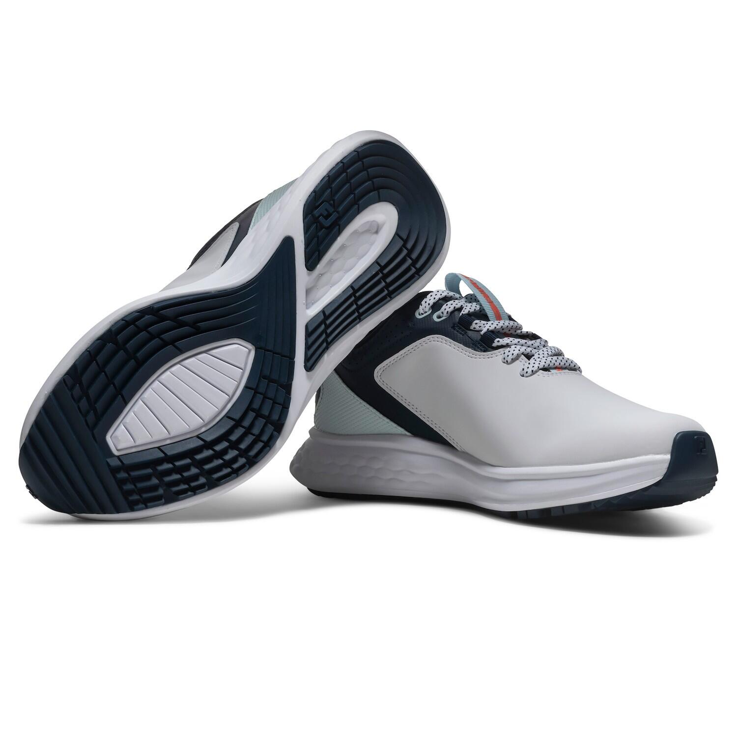 Zapatos Golf Footjoy Pulse Mujer Blanco Y Azul Marino 5/7