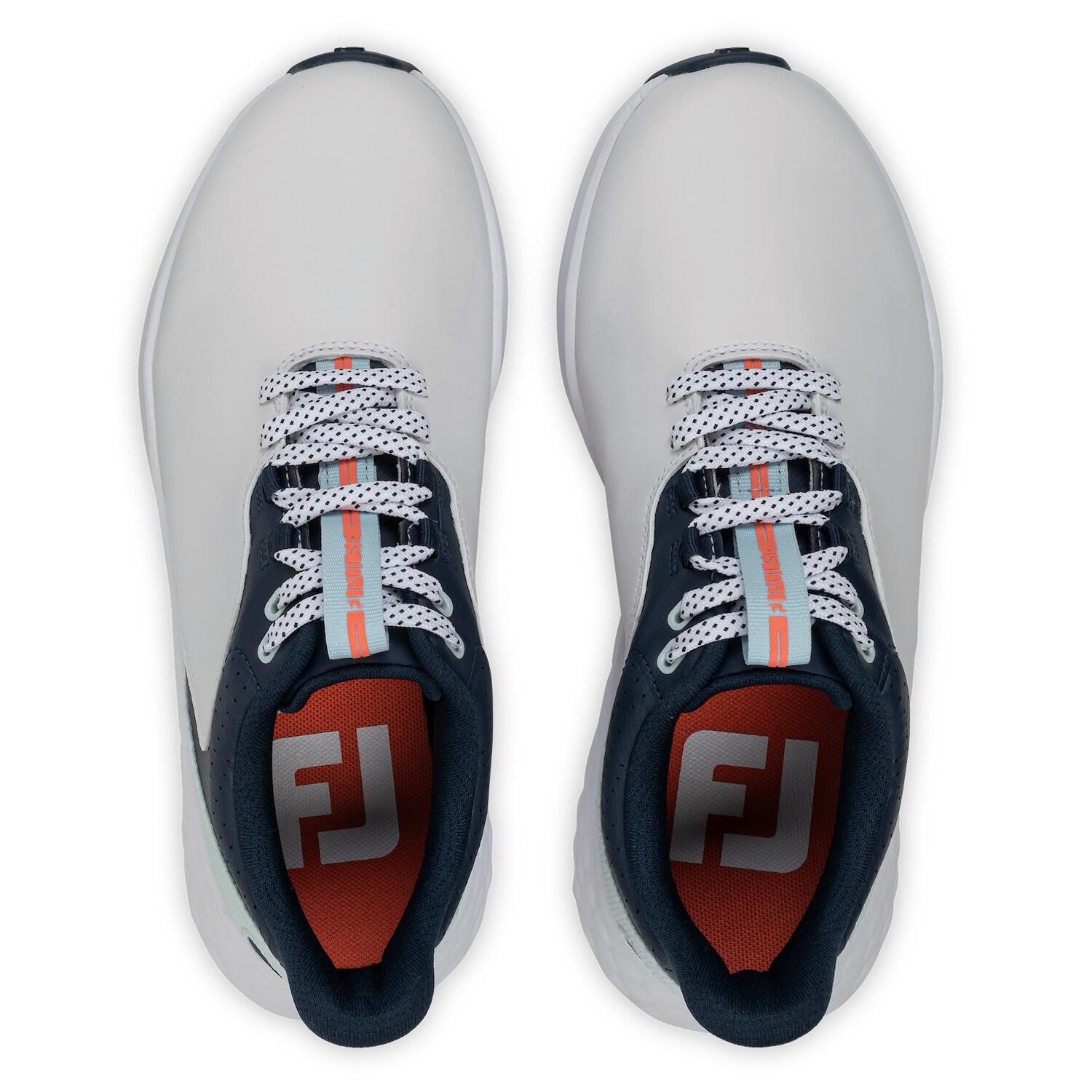 Zapatos Golf Footjoy Pulse Mujer Blanco Y Azul Marino 6/7