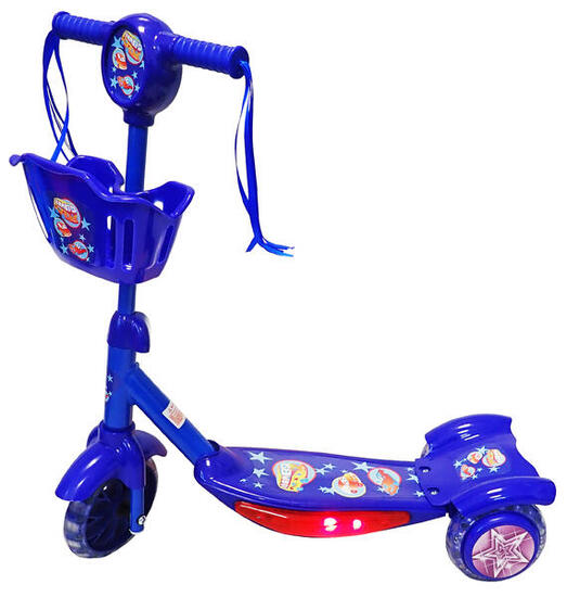 Kinder-Roller - leuchtend - 3-Rad-PINK