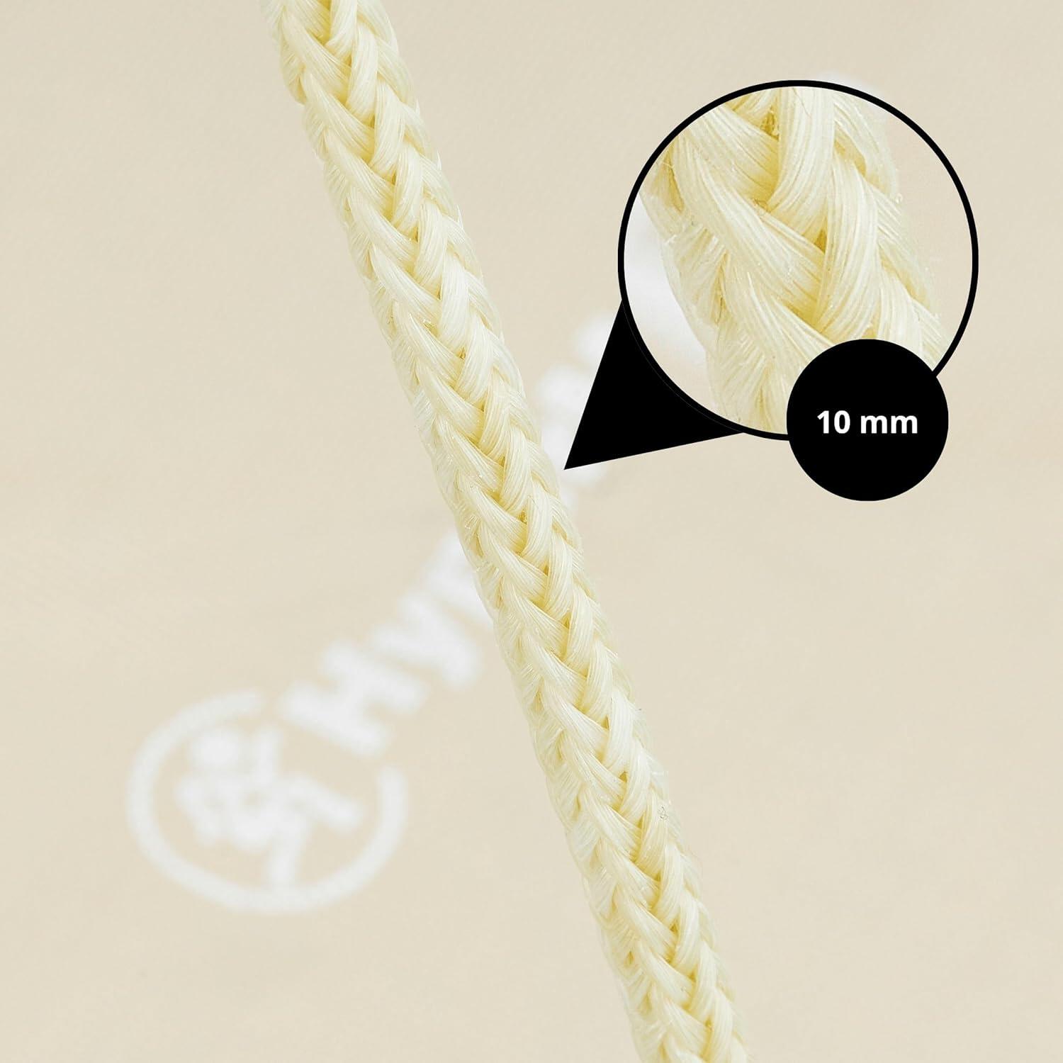 Balançoire nid de cigogne beige Boho Ø 100cm Hauteur réglable Max 150kg 4/7