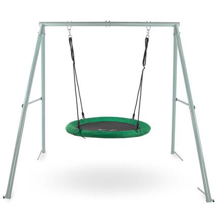 Balançoire Nid d'oiseau avec Portique Acier 102cm 183x200x174.5cm 150kg