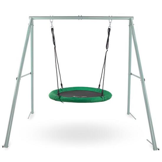 Balançoire Nid d'oiseau avec Portique Acier 102cm 183x200x174.5cm 150kg