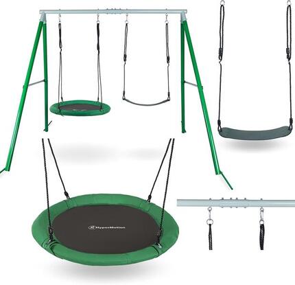 Doppelschaukel Garten Storchennest und Sitz 183x220x174.5cm Max 200kg