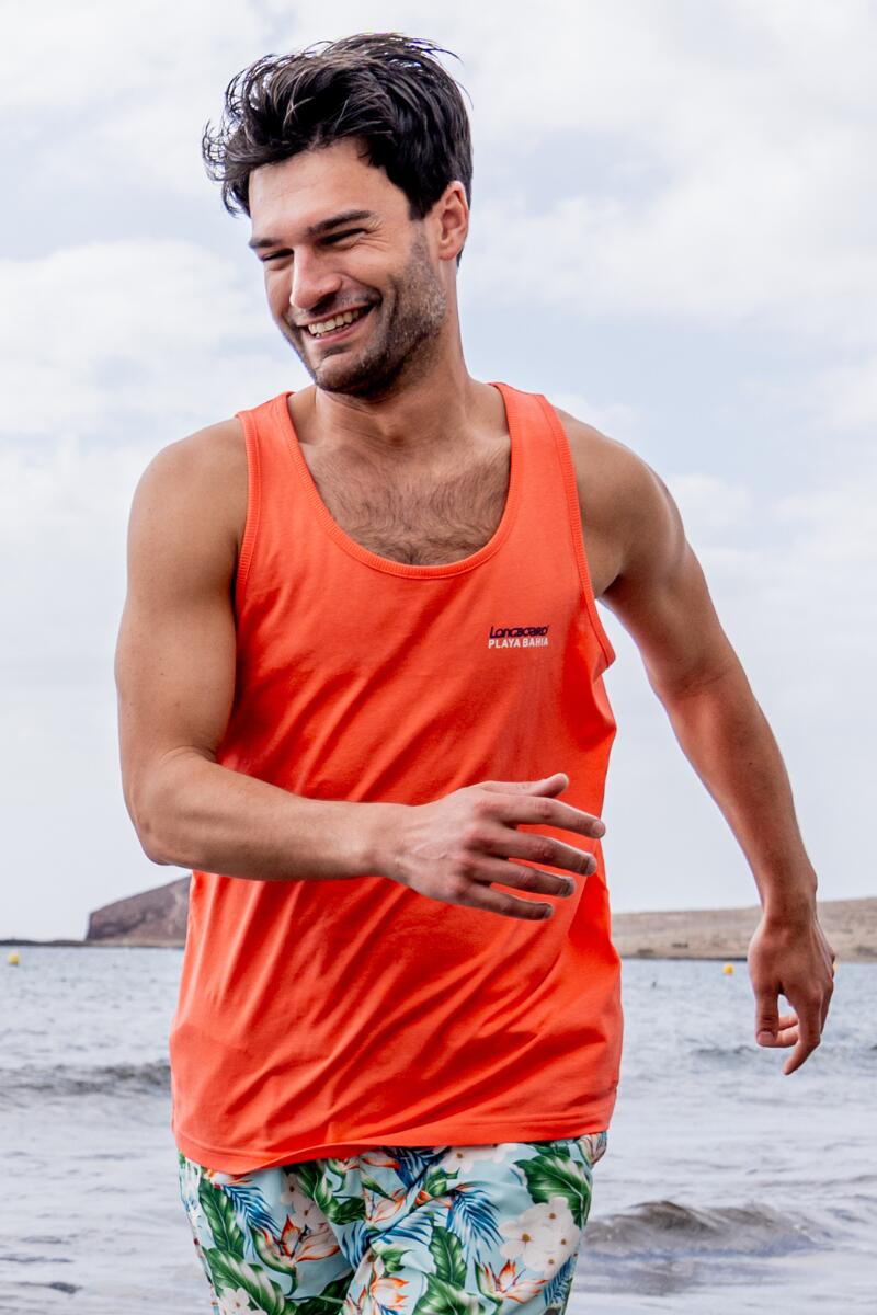 Débardeur homme corail 1/4