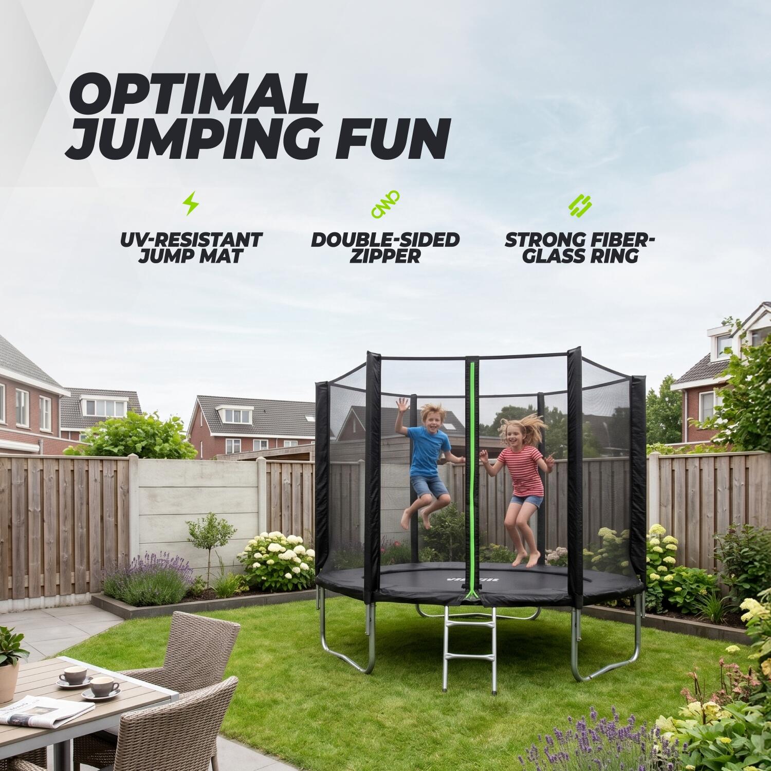 Trampoline avec Filet de Sécurité - Rond - 251 cm 3/7