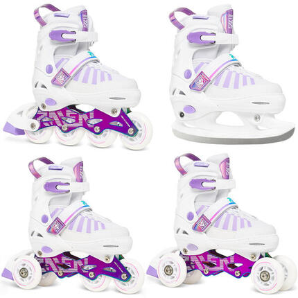 Patines de ruedas patines de hielo y patines de hockey ajustables 4 en 1 Oxen