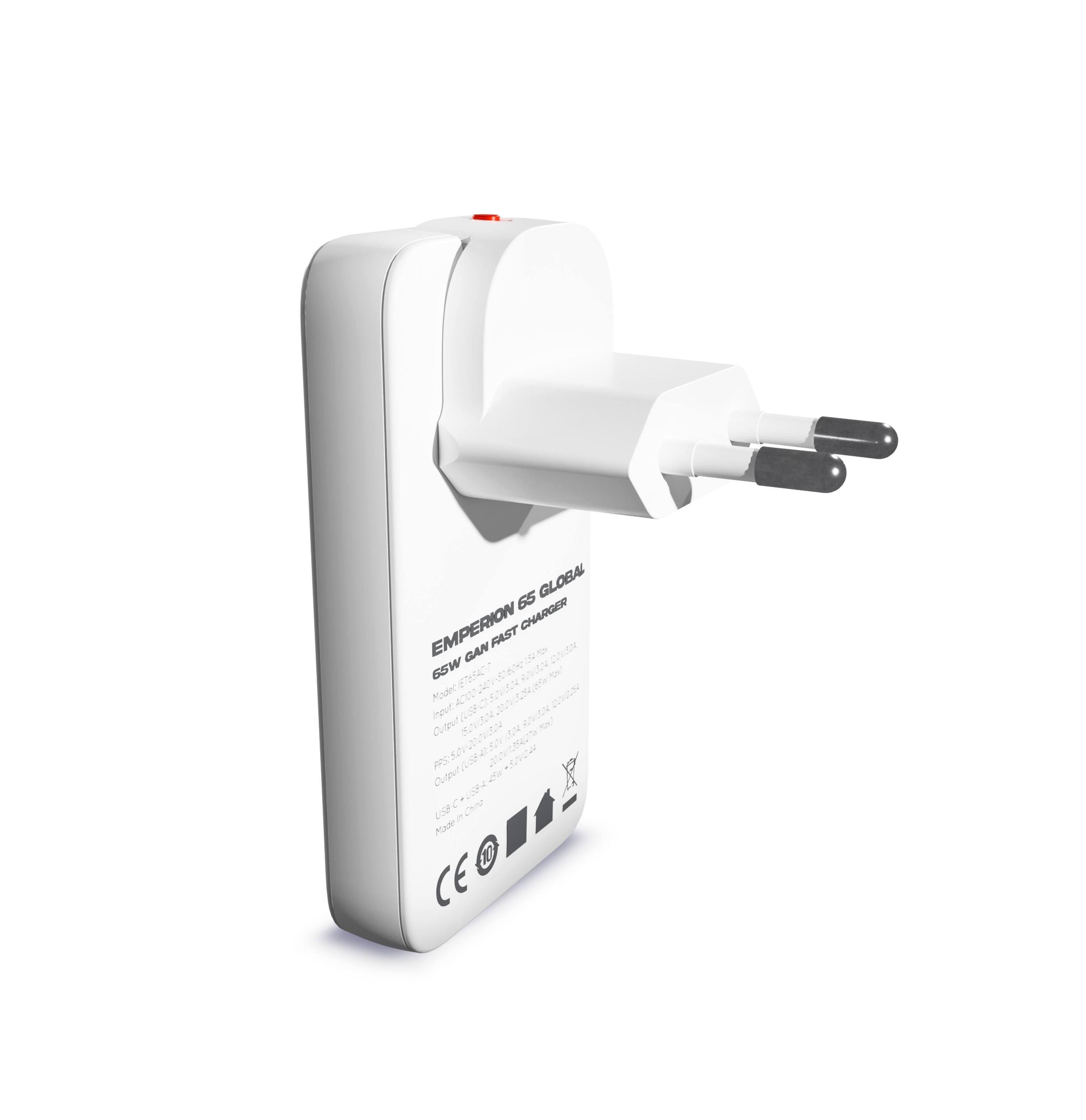 Sunslice EMPERION 65 Global - Universele GaN lader 65W met wereldwijde adapters 5/7