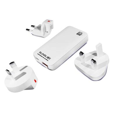 Sunslice emperion 65 global - universele gan lader 65w met wereldwijde adapters