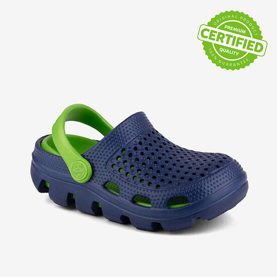 Clogs enfants coqui Bugy marine et lime
