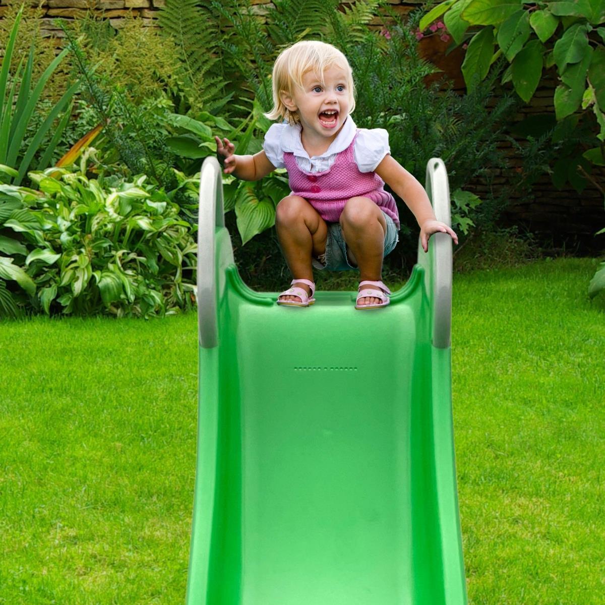 Kinderrutsche mit Leiter Garten und Wasser 183cm Rutschfläche Max 45kg EN71 2/7