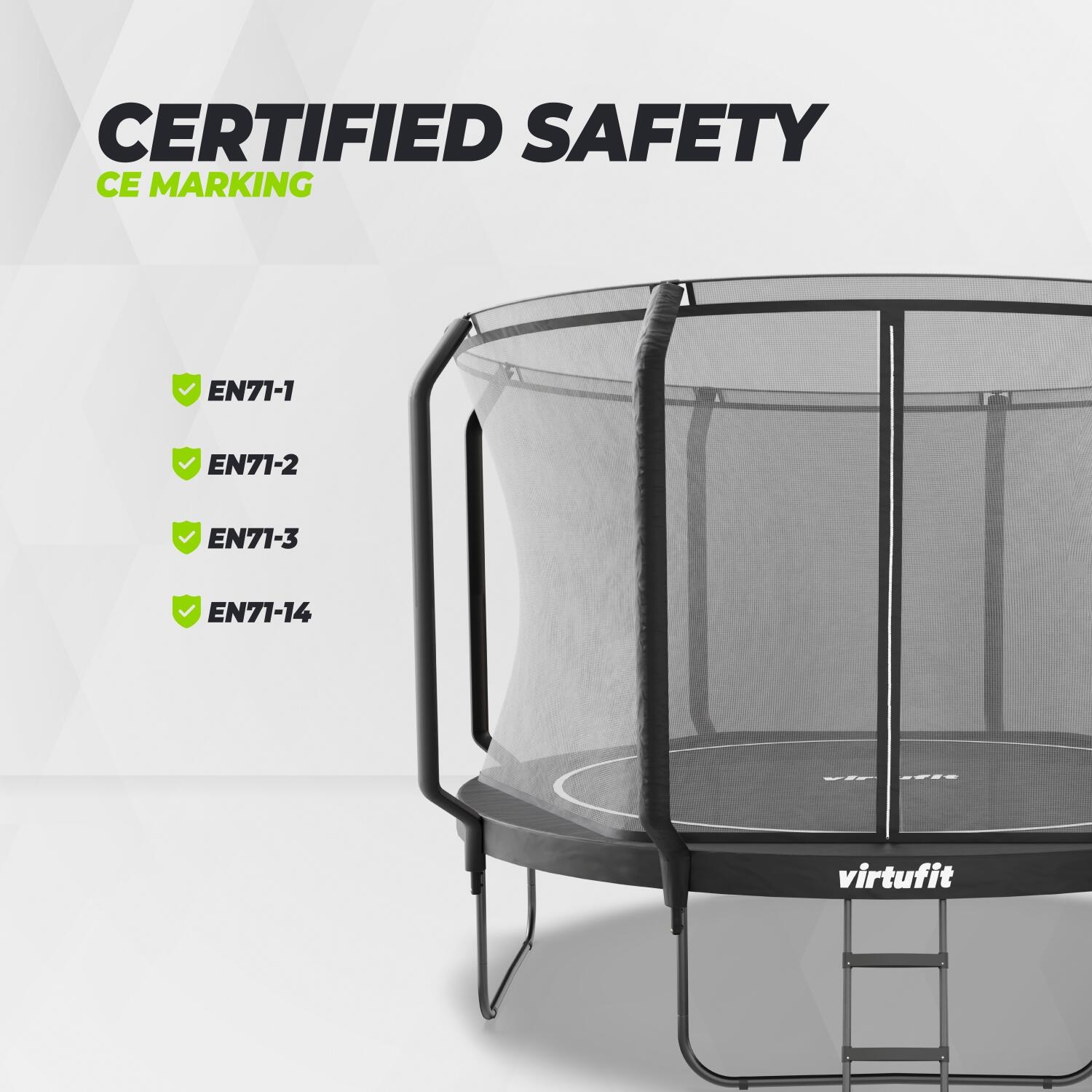 Premium Trampoline met Veiligheidsnet - Rond - 366 cm 7/8