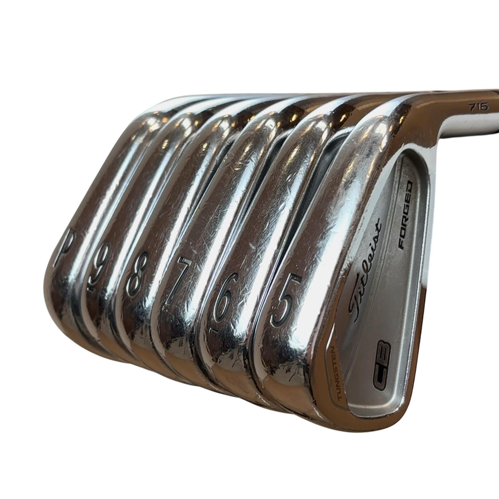 Titleist CB 716 forged IJzerset / 5-PW / Flex Stiff / Staal 3/7