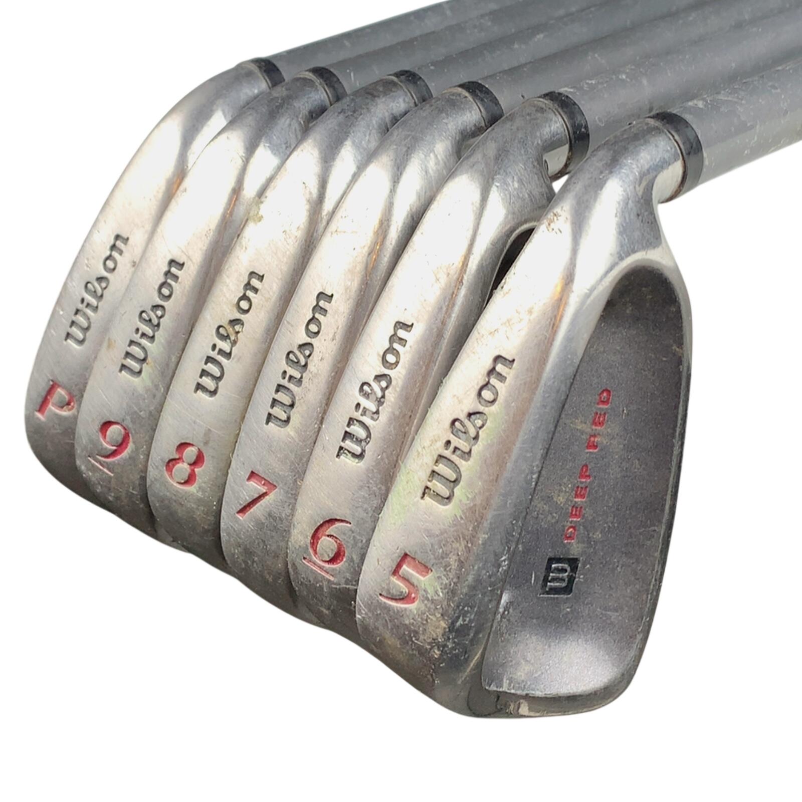 Wilson Rouge profond Série de fers / 5-PW / Flex Ladies / Graphite 3/7