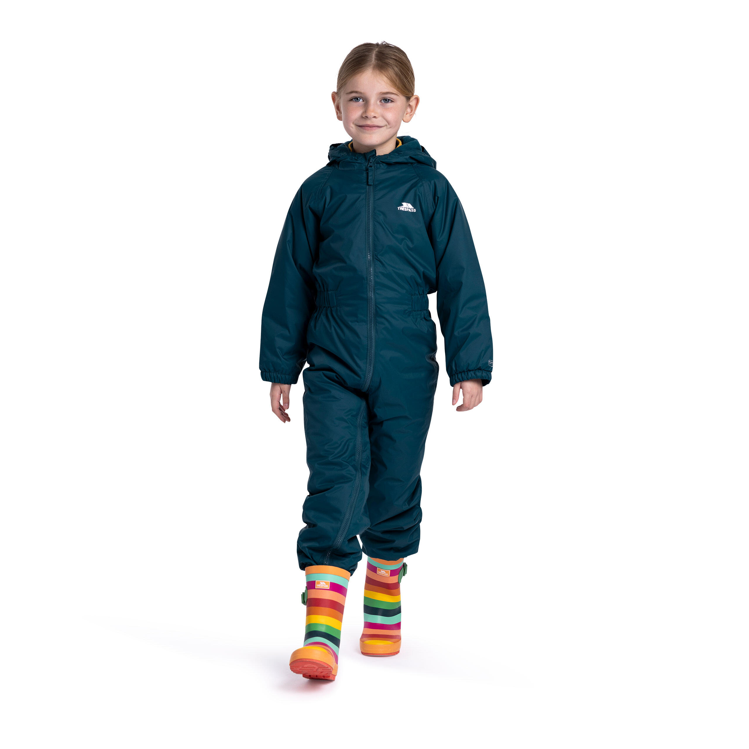 Trespass Dripdrop – Kinder-Regenanzug, blaugrün 2/5