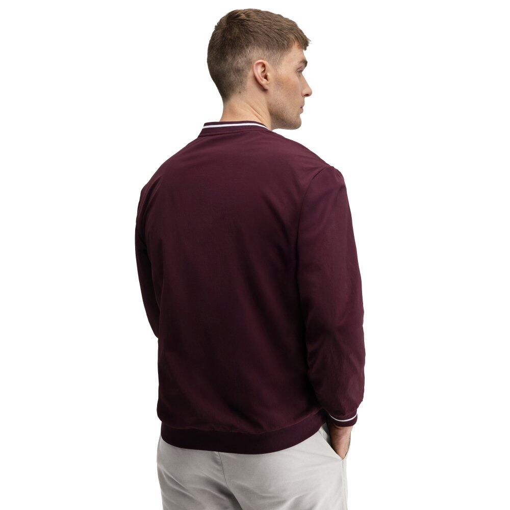 Męska przeciwwiatrowa bluza golfowa Siroko Stinger Cherry