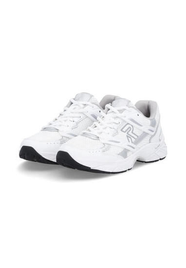 Rieker CAMDEN Damen Sneaker W4200-81 Low Cut Retro Weiß/Silber