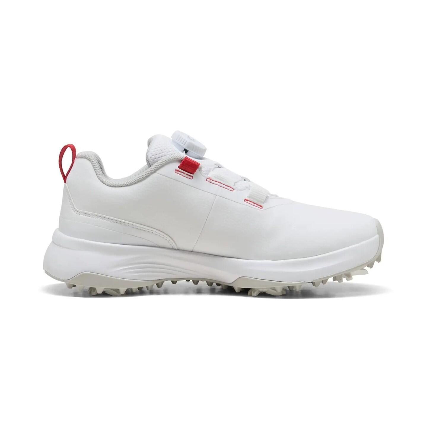 Calçado de golfe Puma PWRAdapt para crianças, branco 2/6