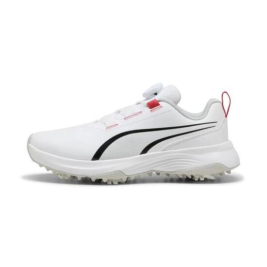 Chaussures de golf Puma PWRAdapt pour enfants, blanches