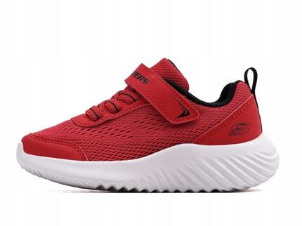 BUTY dziecięce SKECHERS sportowe 403905N-RED czerwone na rzepy 23