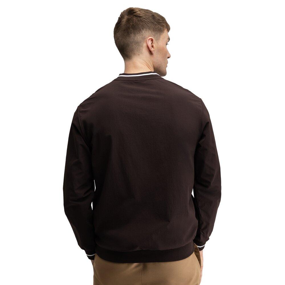 Męska przeciwwiatrowa bluza golfowa Siroko Stinger Dark Brown
