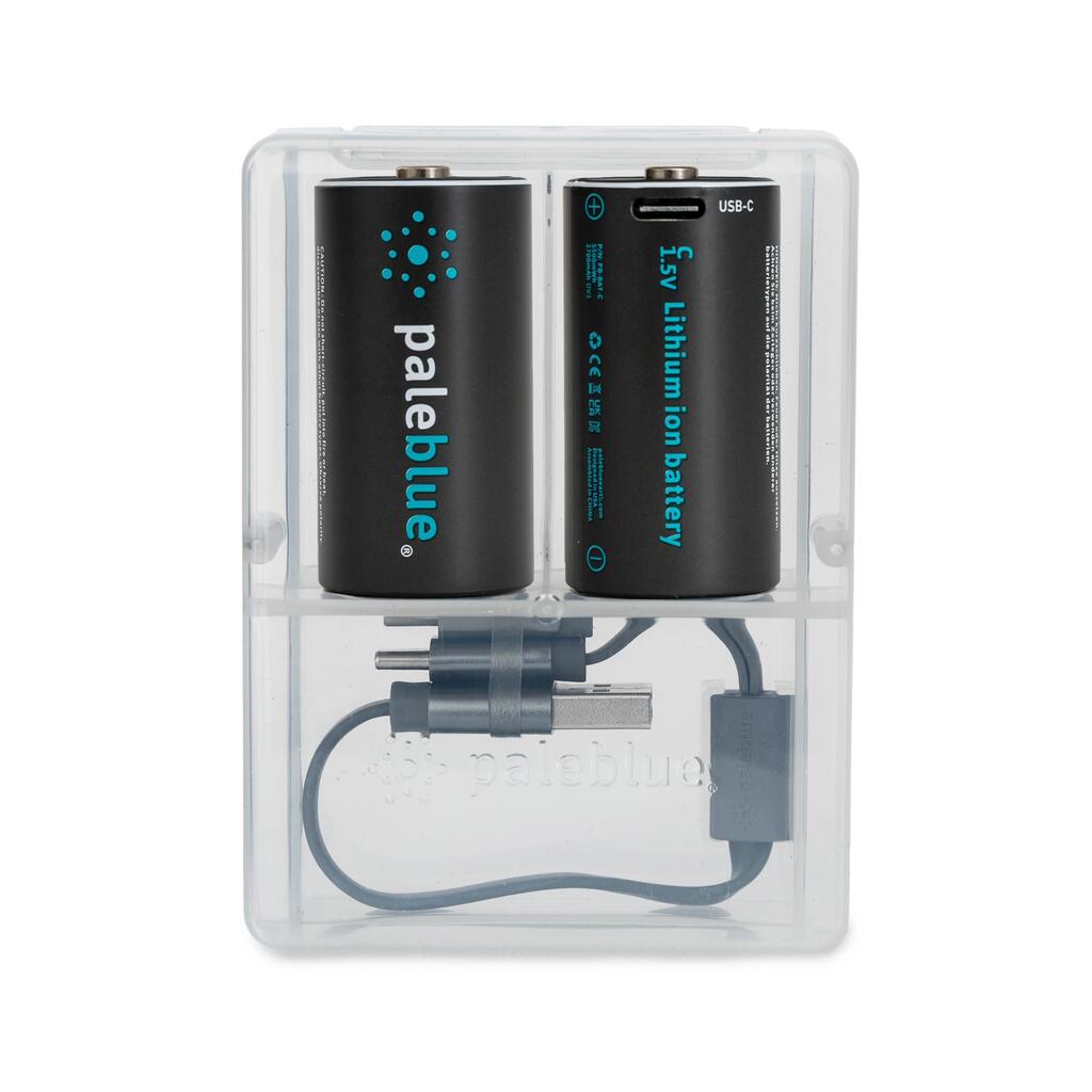 Pale Blue C series (LR14) rechargeable battery 3700 mAh with USB-C charging port