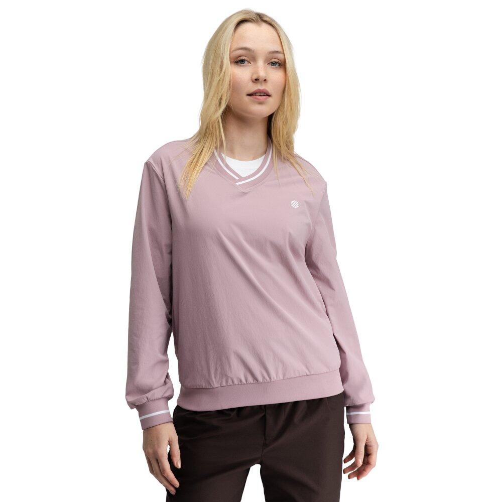Women Golf 's v-neck windbreaker pullover Stinger-W Pink Pink