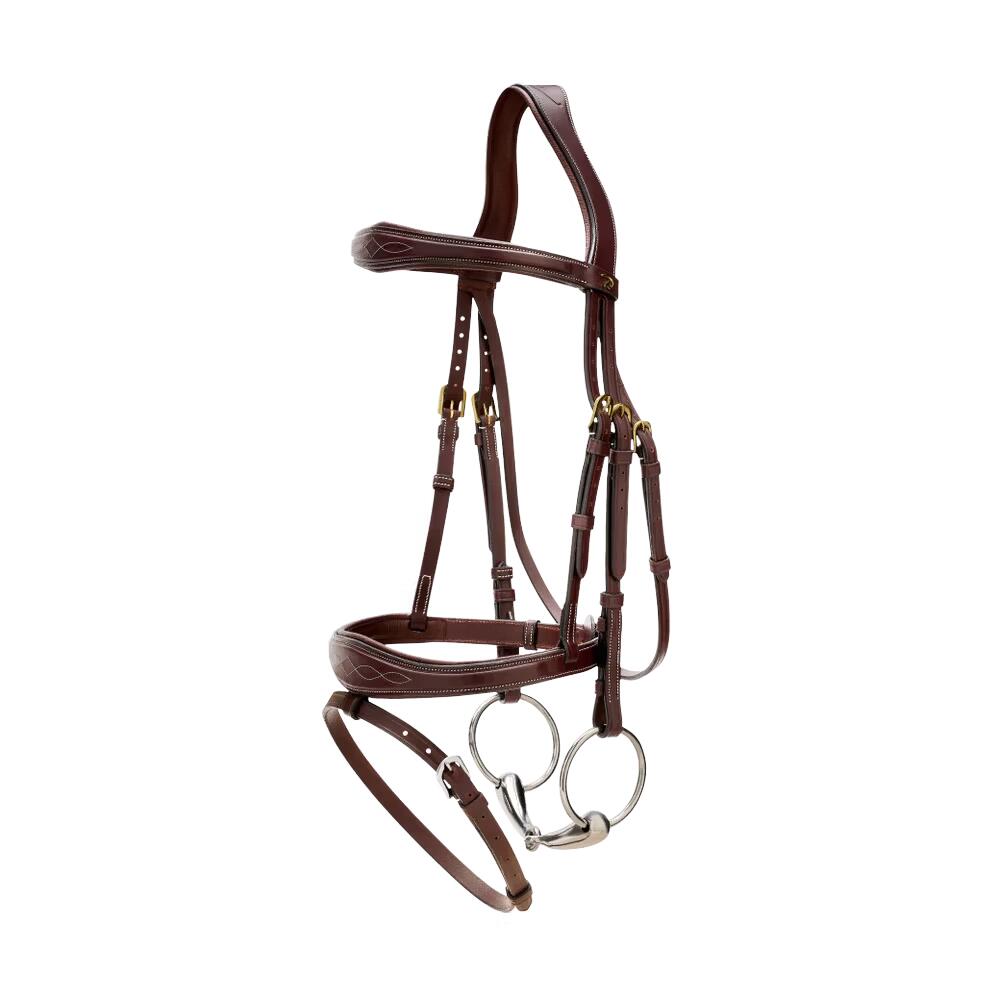 Dy'on Anatomic Flash Noseband Hoofdstel - D Collection Bruin - 2/7