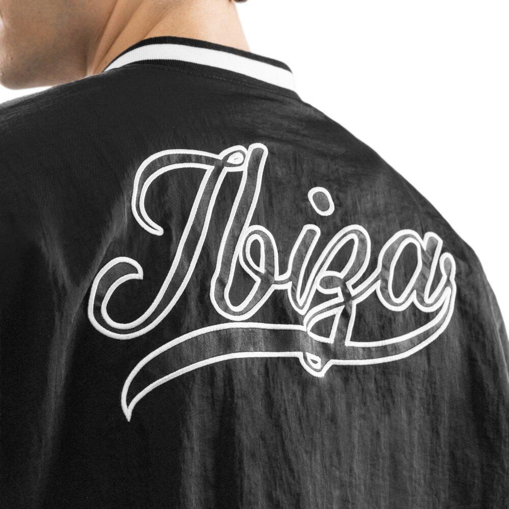 Chaqueta universitaria hombre Ibiza lifestyle IBZ Hoop Black Negro 5/7