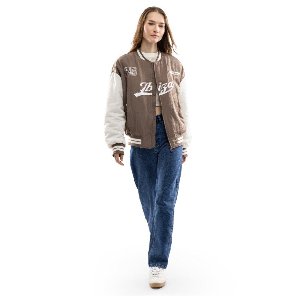 Damen collegejacke IBZ Hoop Brown-W Braun 3/7