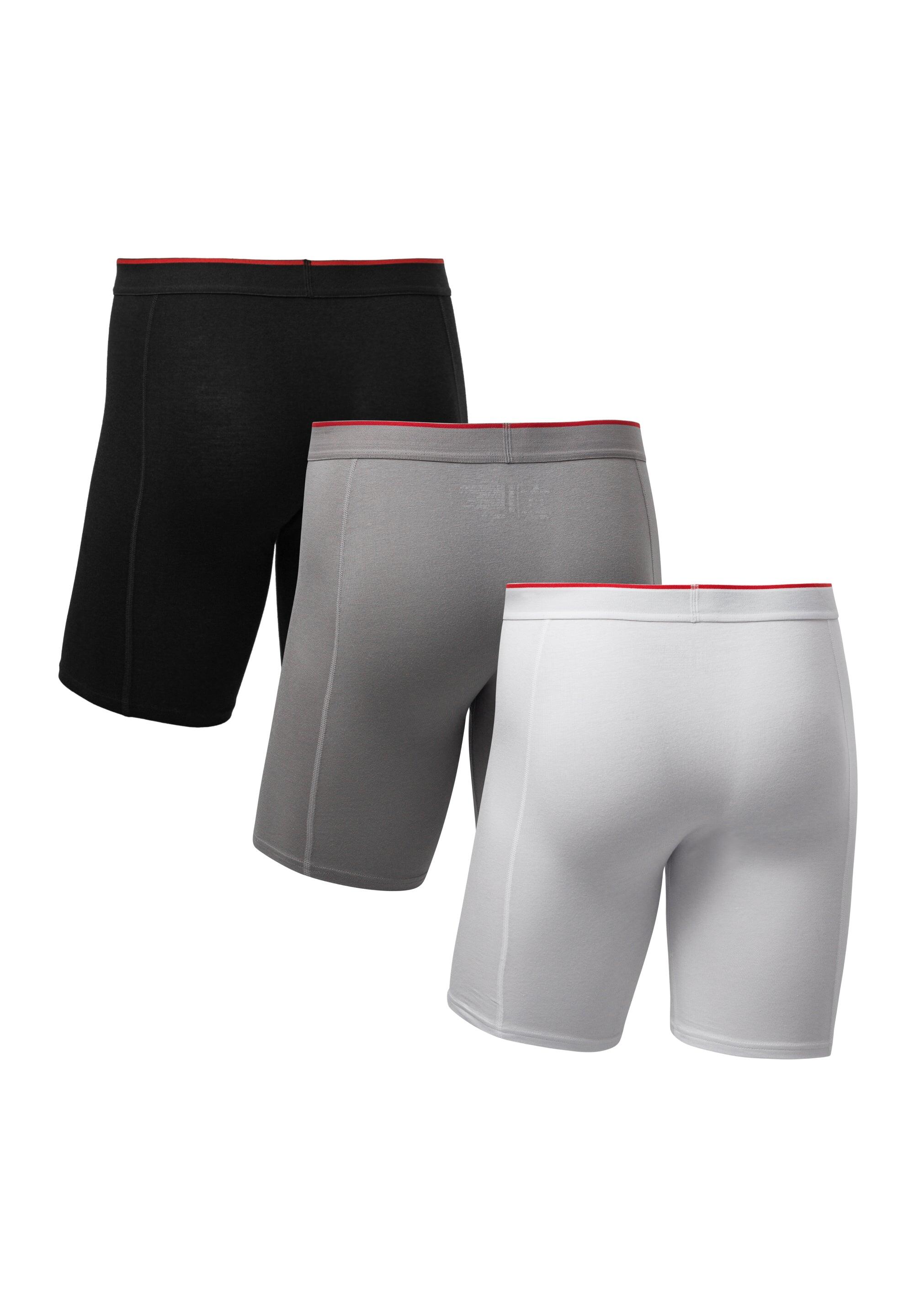 Boxers de bambu perna extra longa 3 pares 2/6