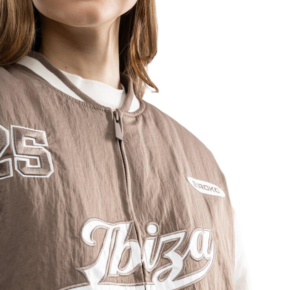 Damen collegejacke IBZ Hoop Brown-W Braun 4/7