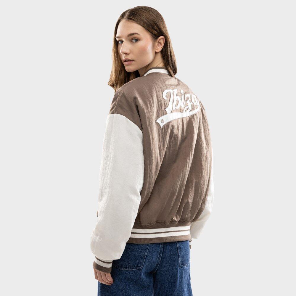 Damen collegejacke IBZ Hoop Brown-W Braun 6/7