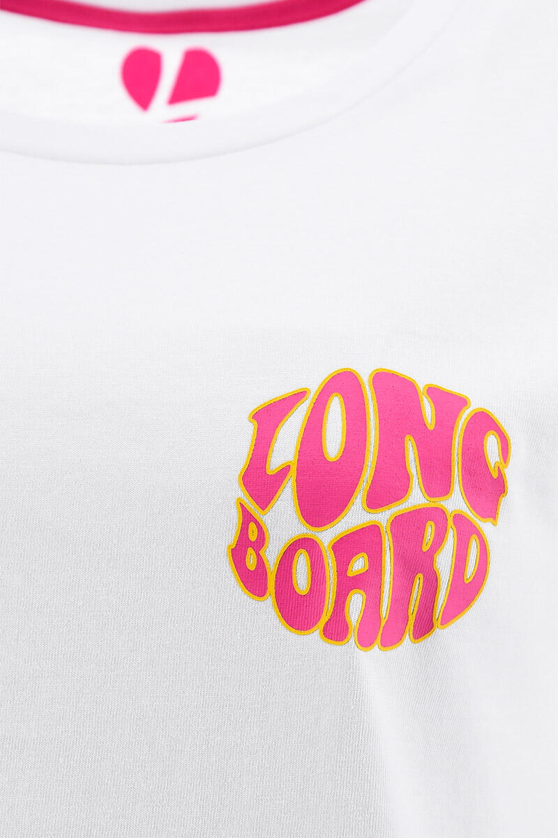 T-shirt femme blanc 4/5