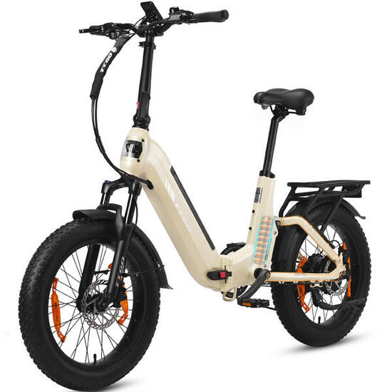 F7 Vélo électrique pliant 20" 48V 250W 120km 70Nm suspendu